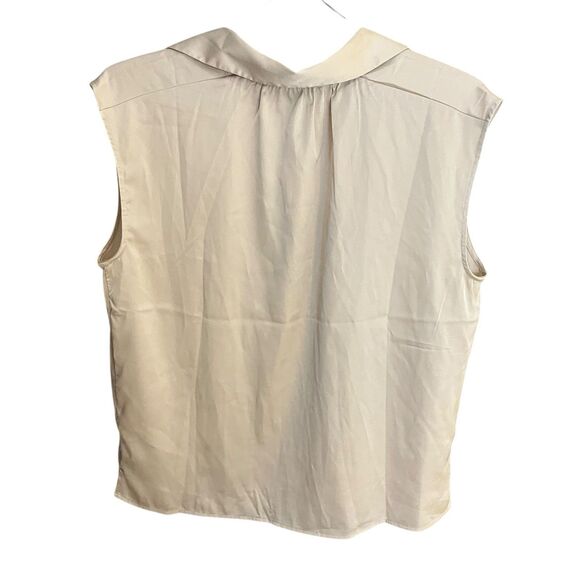 Banana Republic women's M button up sleevles collard shirt NWT - Picture 2 of 7